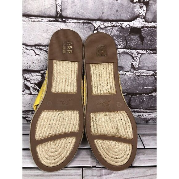 J. Crew Yellow Twisted Canvas Fabric Slide Espadrilles Sandals Women 9M US/40EU - Picture 12 of 16